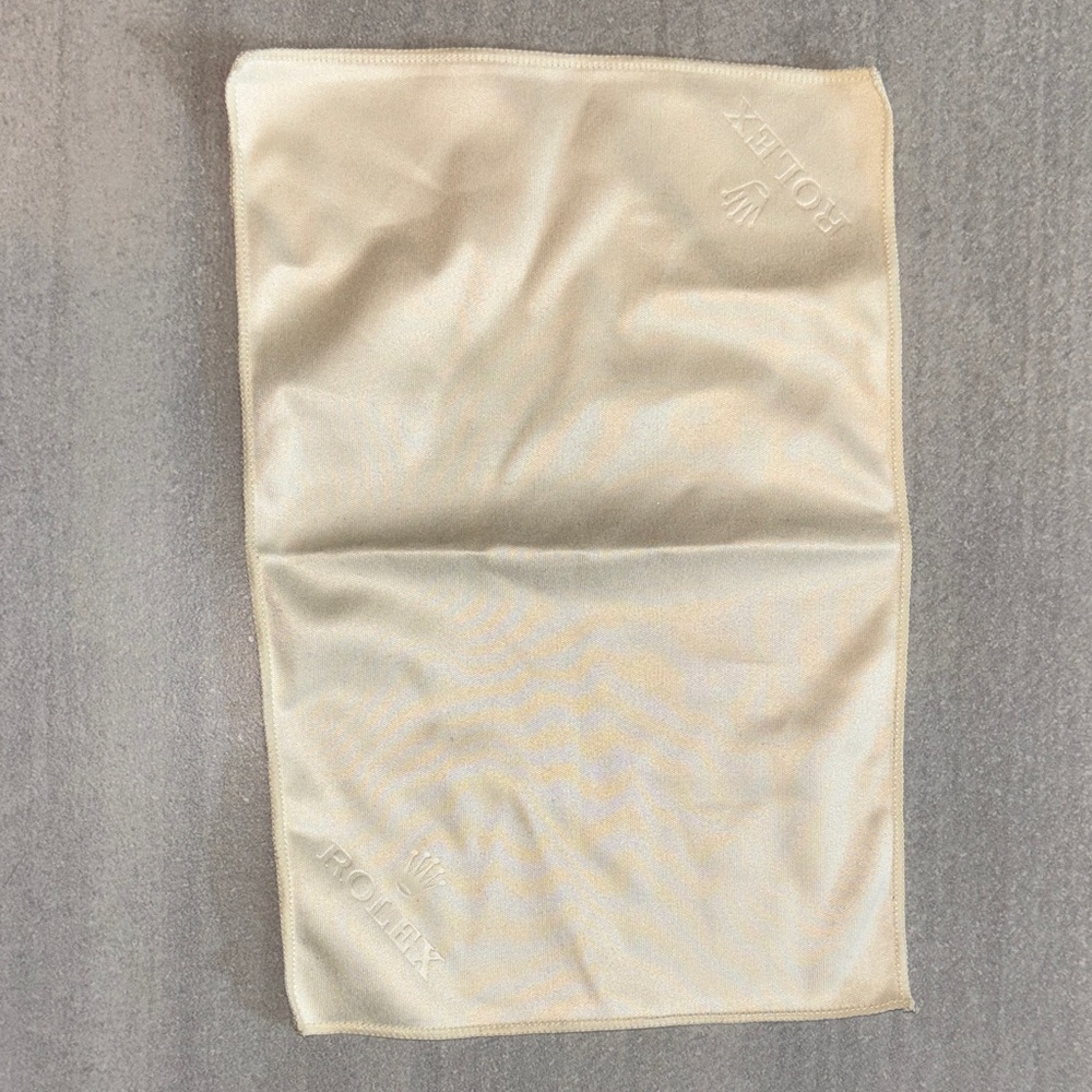 Rolex Cream Microfiber Polishing Cloth